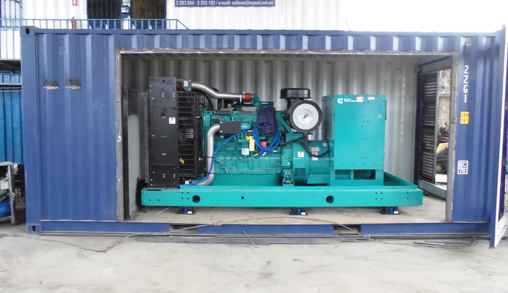 Generador eléctrico para arriendo en faenas.